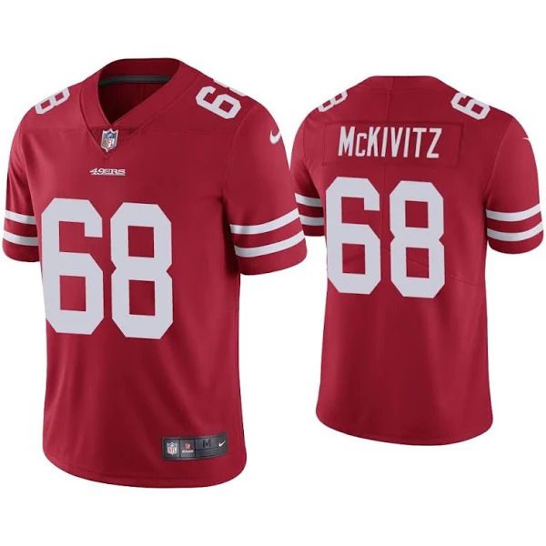 Men San Francisco 49ers 68 Colton McKivitz Nike Red Limited NFL Jersey